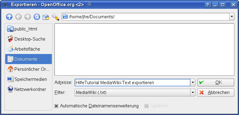 Datei:Export MediaWiki-Text.png